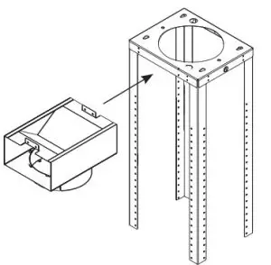 MONOGRAM 36 Island Chimney Vent Hood- INSTALL UPPER DUCT COVER