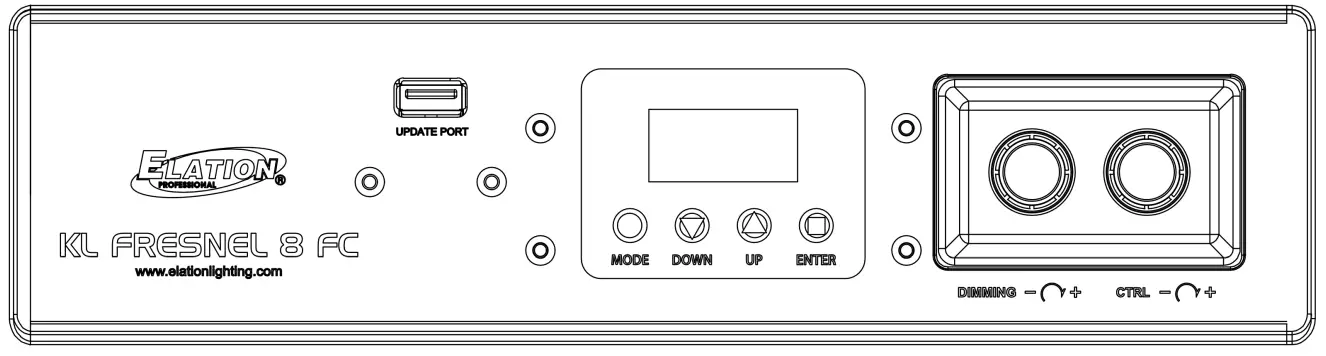 ELATION KL FRESNEL 8 FC - MENU