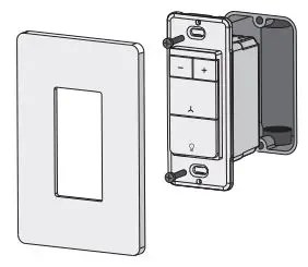 DS03 Smart Ceiling Fan Control and 2 PACK Dimmer Light Switch - Install Smart Switch Into the Wall