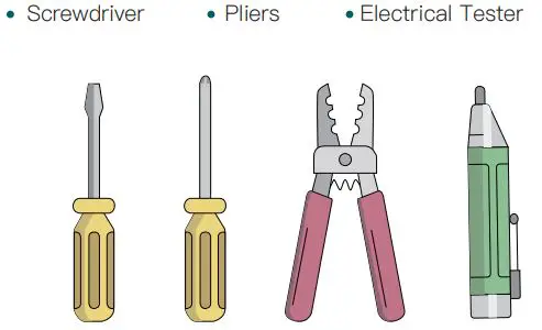 DS03 Smart Ceiling Fan Control and 2 PACK Dimmer Light Switch - The Tools You'll Need