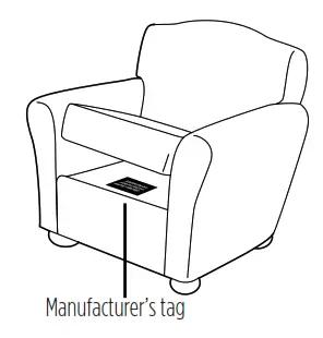 Bissell 3624 Series Spotclean Professional - Manufacturer’s tag