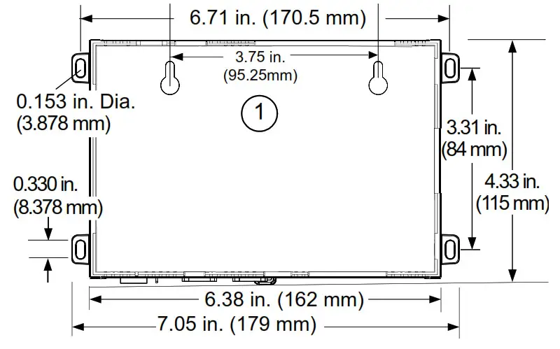 LG PBASE10 Multisite E10 Controller- Mounting option