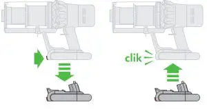 dyson SV15 V11 Absolute Pro Vacuum Cleaner - Changing your battery