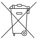 IKEA UPPSPEL Underframe Sit Stand F Table Instruction Manual - Disposal icon