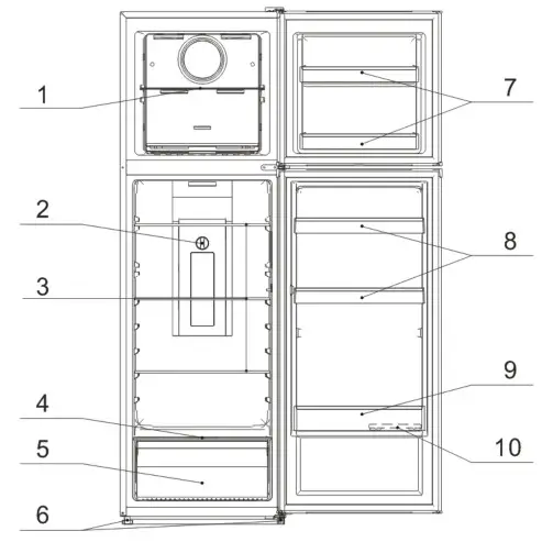 CHiQ CTM255NW Top Mount Refrigerator - Product Overview
