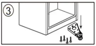 CHiQ CTM255NW Top Mount Refrigerator - Door Reversal Instructions 3