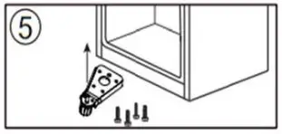 CHiQ CTM255NW Top Mount Refrigerator - Door Reversal Instructions 5
