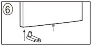 CHiQ CTM255NW Top Mount Refrigerator - Door Reversal Instructions 6