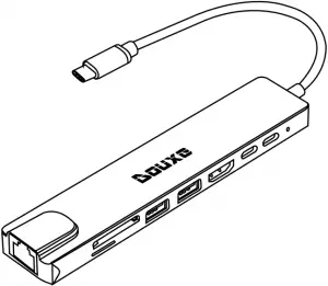 DOUXE USB-C Hub with 8 Ports