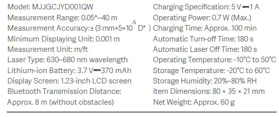 Xiaomi MJJGCJYD001QW Smart Laser fig8