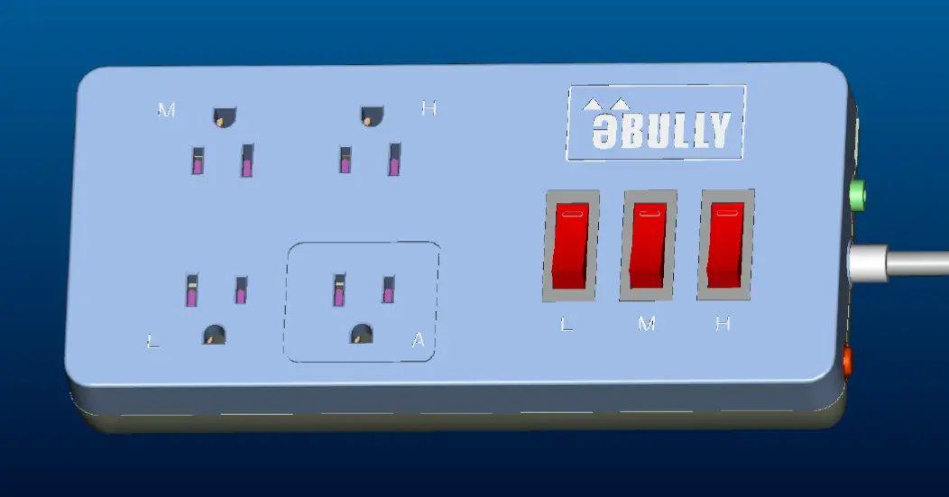 Ebully Mo-411 Multi-purpose Music Synchronized Power Strip User Manual