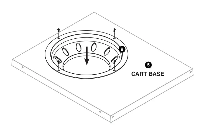 Cuisinart Deluxe Two Burner Gas Grill - Attach TANK HOLDER