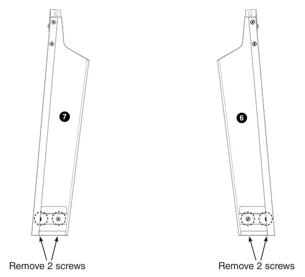 Cuisinart Deluxe Two Burner Gas Grill - Remove 4 screws from REAR LEGS