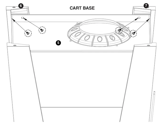 Cuisinart Deluxe Two Burner Gas Grill - Attach CART BASE