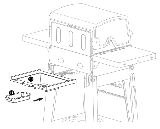 Cuisinart Deluxe Two Burner Gas Grill - Insert GREASE TRAY