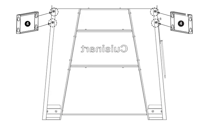 Cuisinart Deluxe Two Burner Gas Grill - Attach SIDE PANELS