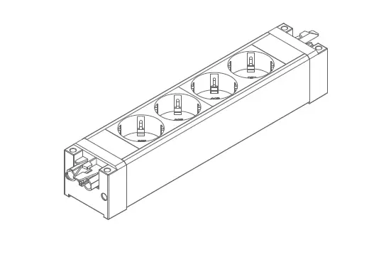 KONDATOR 935-B400 Docky - 4 Power outlets-1a