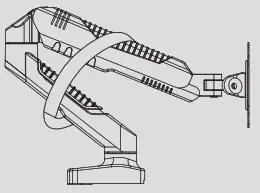 anko 43108121 Gas Lift Monitor Arm Instruction - Parts included