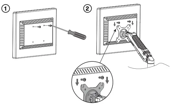 anko 43108121 Gas Lift Monitor Arm Instruction - product Dimensions 5