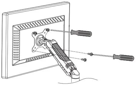 anko 43108121 Gas Lift Monitor Arm Instruction - product Dimensions 6
