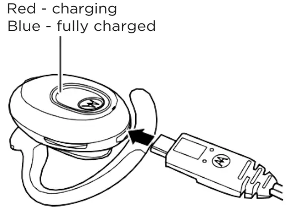 motorola H725 S Bluetooth Mono Headset with Alexa - Charging