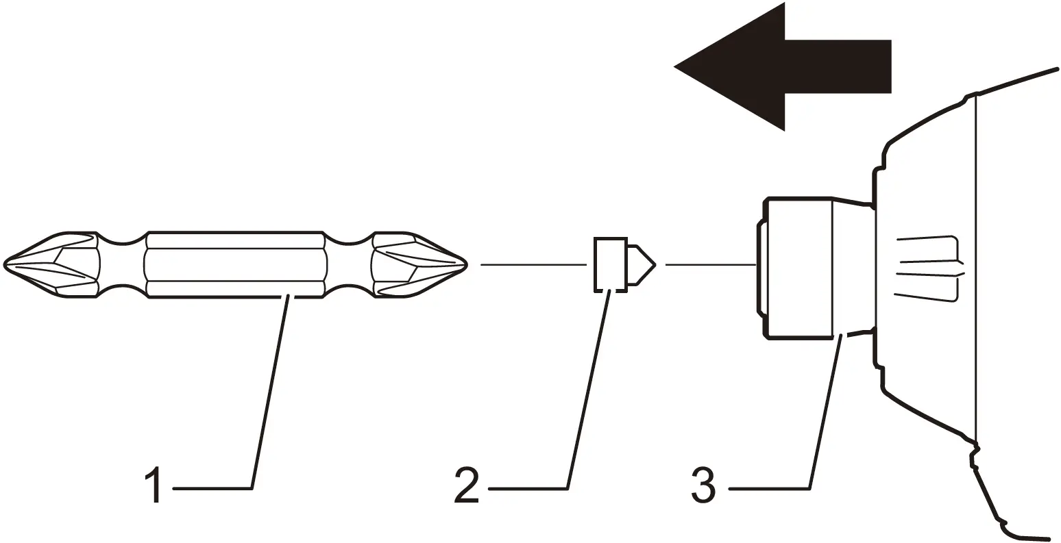 Installing or Removing Driver Bit Socket Bit 03