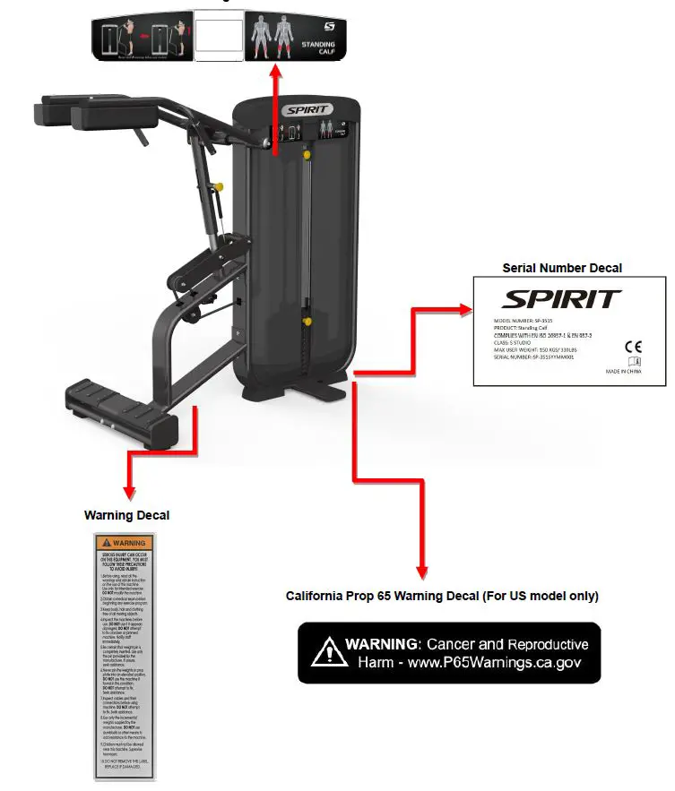 SPIRIT SP-3515 Standing Calf FIG 15