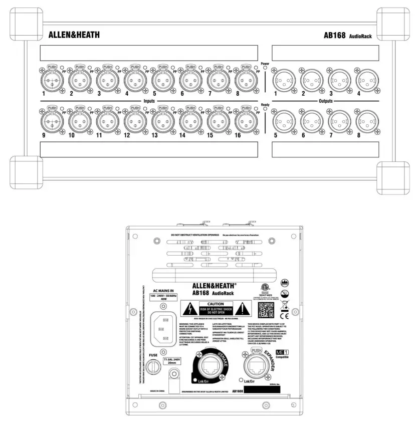 ALLEN HEATH LTD AB168 AudioRack - Overview 1