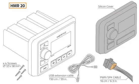 HERTZ HMR20 Digital Media Receiver - PACKAGING CONTENTS