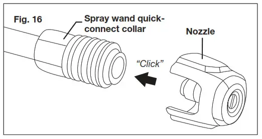 SUNJOE SPX4501 RM 13A Electric Pressure Washer With Onboard Hose Reel Owners - Nozzle