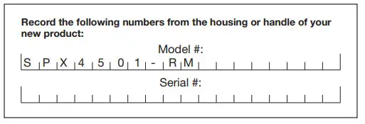 SUNJOE SPX4501 RM 13A Electric Pressure Washer With Onboard Hose Reel Owners - Numbers