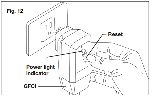SUNJOE SPX4501 RM 13A Electric Pressure Washer With Onboard Hose Reel Owners - Reset