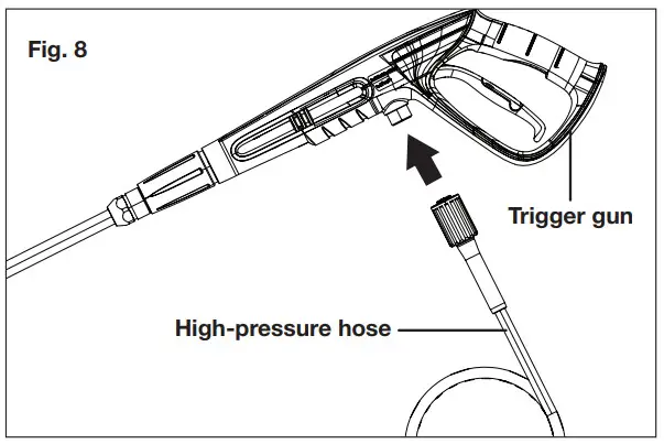 SUNJOE SPX4501 RM 13A Electric Pressure Washer With Onboard Hose Reel Owners - Trigger gun