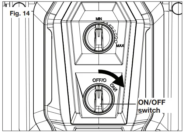 SUNJOE SPX4501 RM 13A Electric Pressure Washer With Onboard Hose Reel Owners - switch
