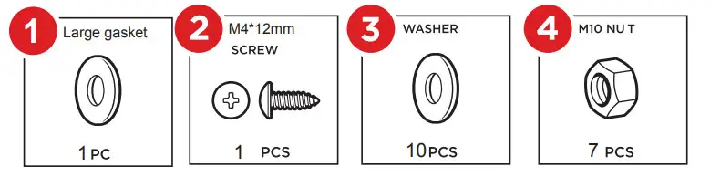 GYMAX GYM07143 Kids ATV Quad Ride On Car Toy - hardware