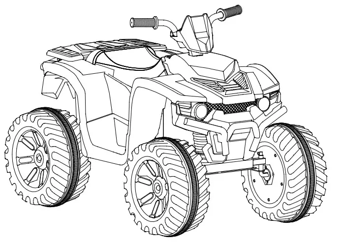 GYMAX GYM07143 Kids ATV Quad Ride On Car Toy