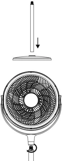 AirKing Power Stand & Floor Fan with Remote Control - ASSEMBLY