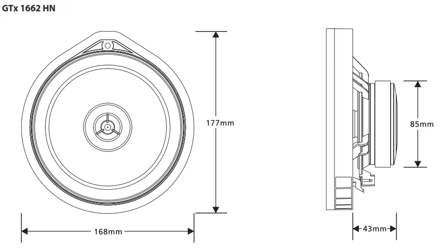 BLAUPUNKT 2-Way Component COAXIAL Speaker- 06