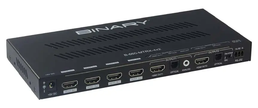 BINARY-B-660-MTRX-4X2-4K-HDR-HDMI-Matrix-Switcher-image