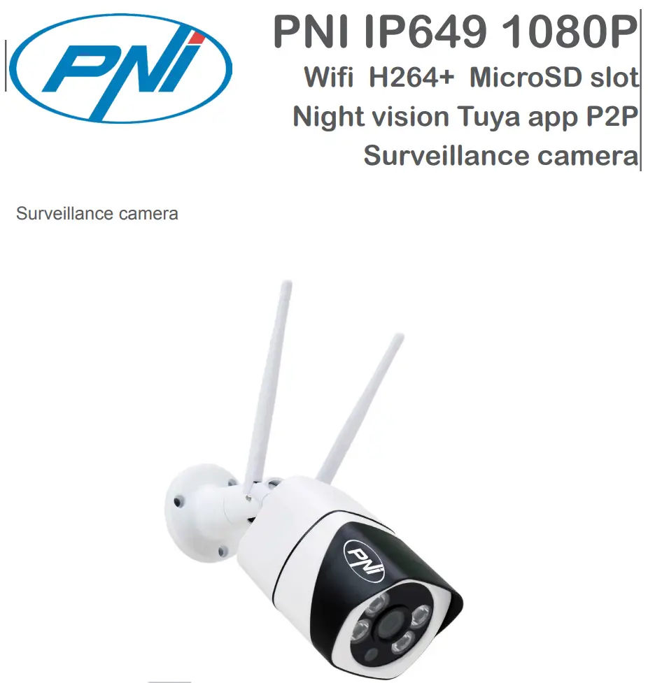 PNi IP649 Video Surveillance Camera User Manual