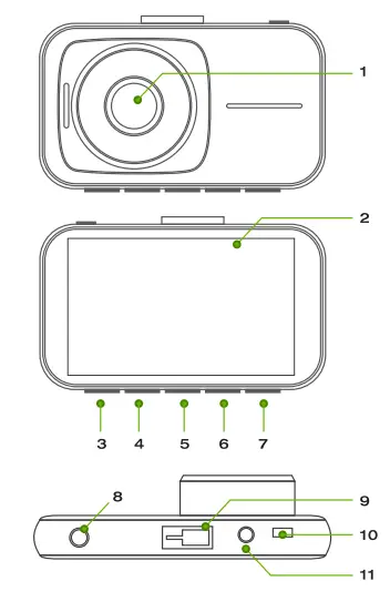 TOGUARD C200 4K UHD Dash Camera FIG 1