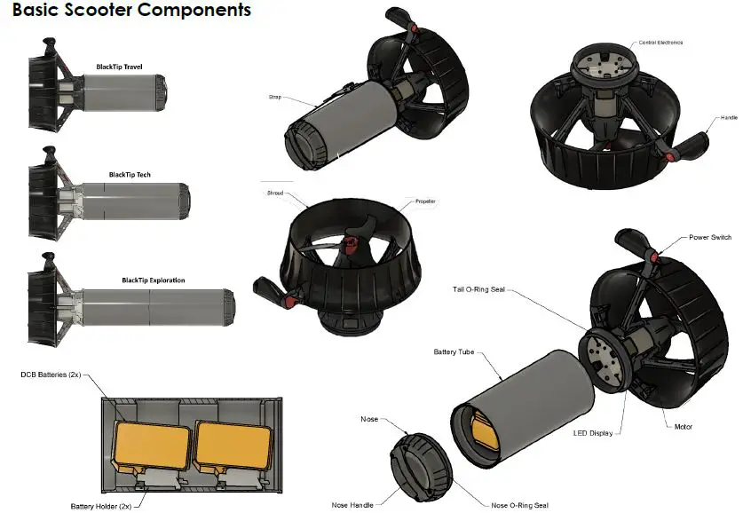 BACK-SCATTER-DX-004-1X000-Dive-X-BlackTip-Travel-Underwater-DPV-Scooter-fig2