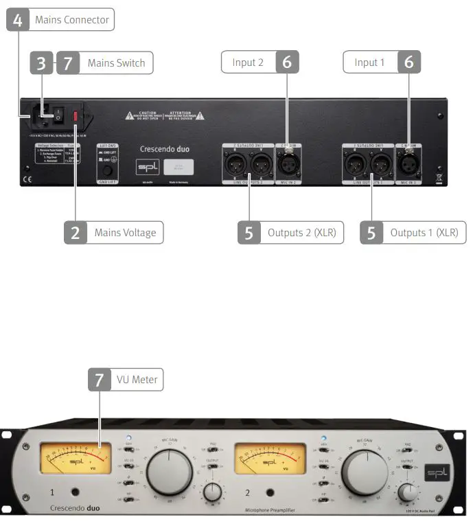 spl 120V Two Channel Microphone Preamplifier - Start up 1