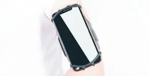 TELLUR Detachable phone armband position