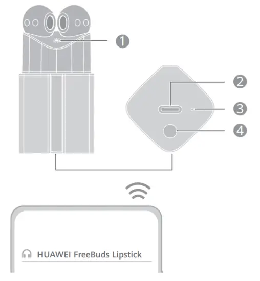 HUAWEI T0004 Lipsticks FreeBuds - Pairing