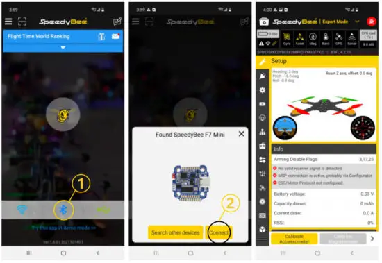 SpeedyBee F7 35A BLS Mini Stack Flight Controller Stack - APP