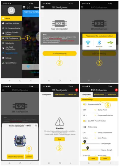 SpeedyBee F7 35A BLS Mini Stack Flight Controller Stack - Configuration