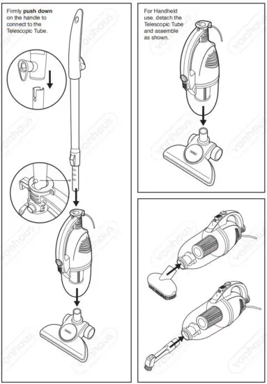 VonHaus 3007796 Upright Stick and Handheld 2 In 1 Vacuum - figure 2