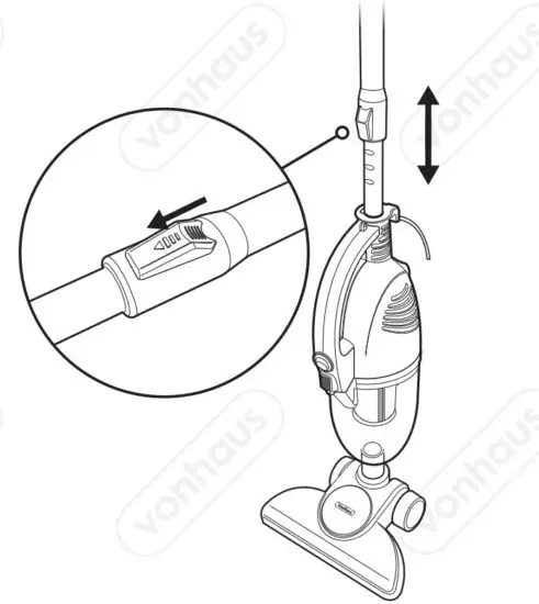 VonHaus 3007796 Upright Stick and Handheld 2 In 1 Vacuum - figure 5