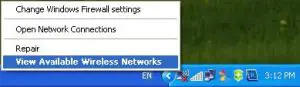 FIG 12 Connect Using Windows Built-In Wireless Utility